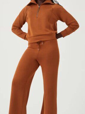 Spanx Air Essential Wide Leg, Half Zip set